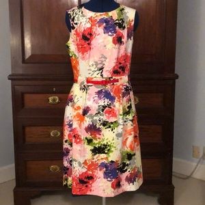 David Meister floral dress size 12